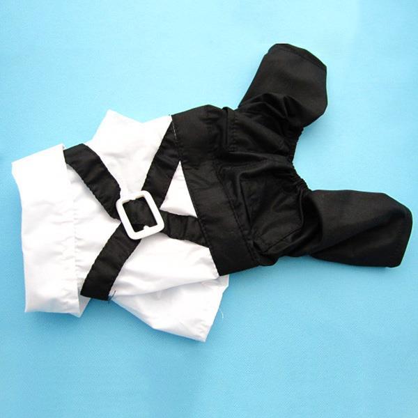 panDaDa  New Western Style Men's Suit & Bow Tie Clothes for Small Pet Dogs Clothes Puppy Apparel Jumpsuit