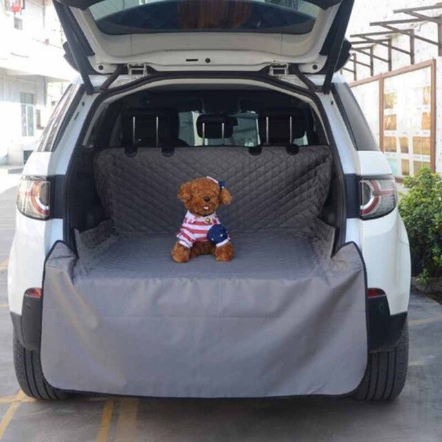 Waterproof Trunk Mat Dog Pets Cargo Liner Cover Non Slip Car Trunk Protector Back Seat Cover Pockets for SUV Pet Barrier