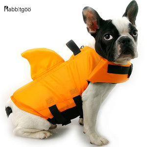 Dog Life Vest Summer Shark Pet Life Jacket Dog Surfing Swimming Suit Pet Safety Cloth Vacation Oxford Breathable French Bulldog