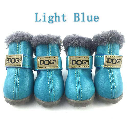 Pet Dog Shoes Winter Super Warm 4pcs/set Dog's Boots Cotton Anti Slip XS XXL Shoes for Small Pet Product Chihuahua Waterproof