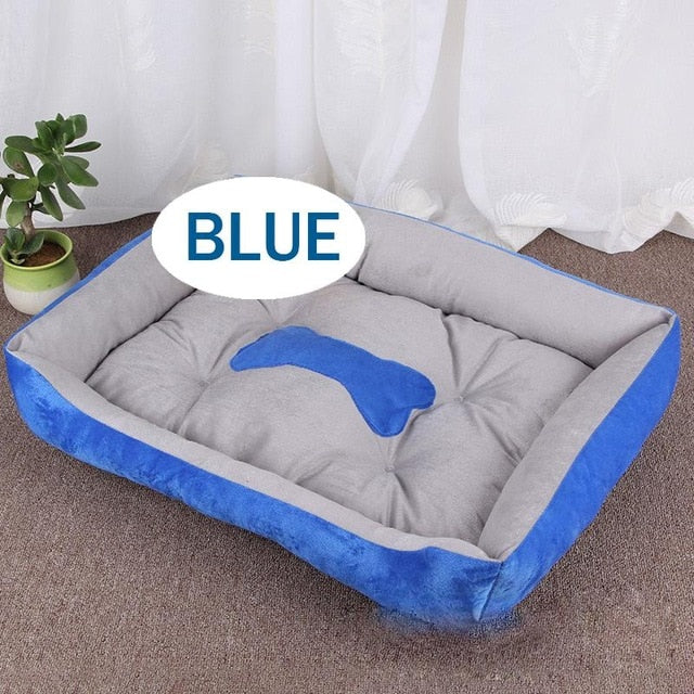 Bone Pet Bed Warm Pet Products For Small Medium Large Dog Soft Pet Bed For Dogs Washable House For Cat Puppy Cotton Kennel Mat