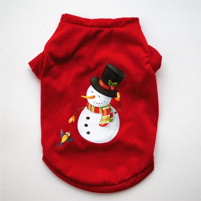 Pet Dog Clothes Christmas Costume Cute Cartoon Clothes For Small Dog Cloth Costume Dress Xmas apparel for Kitty Dogs