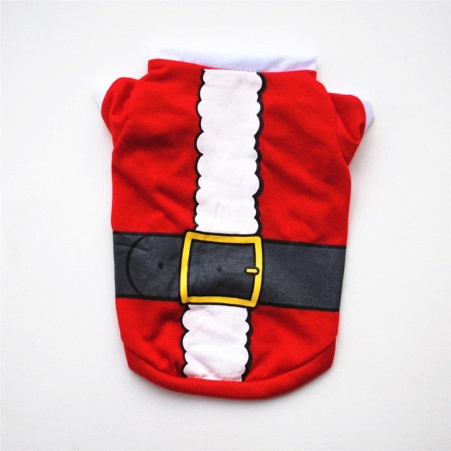 Pet Dog Clothes Christmas Costume Cute Cartoon Clothes For Small Dog Cloth Costume Dress Xmas apparel for Kitty Dogs