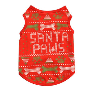 Pet Dog Clothes Christmas Costume Cute Cartoon Clothes For Small Dog Cloth Costume Dress Xmas apparel for Kitty Dogs