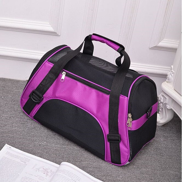 Portable Dog Cat Carrier Bag Pet Puppy Travel Bags Breathable Mesh Small Dog Cat Chihuahua Carrier Outgoing Pets Handbag