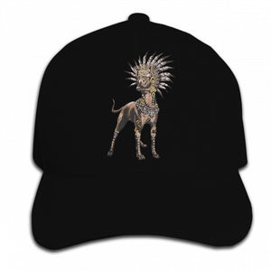 Print Custom Baseball Cap Psychedelic Xoloitzcuintli Dog Aztec Headpiece Men's Psywear Festival Fashion Hat Peaked cap