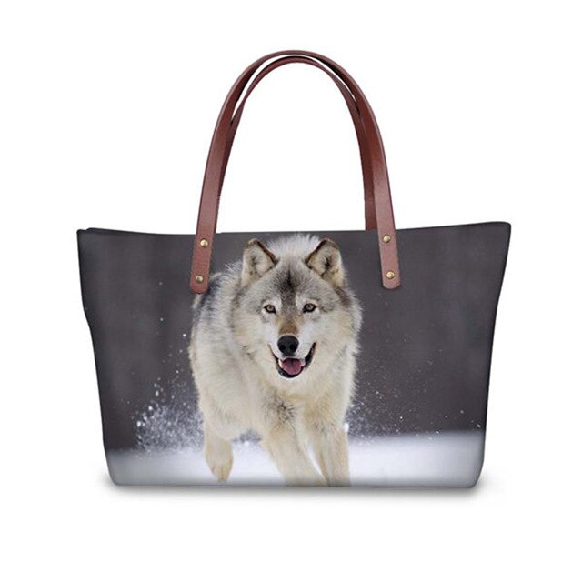 Customized Yorkshire Terrier Shoulder Bags Women Big Handbags For Girls Dog Cat Print Women's Bag Fashion bolsa feminina female