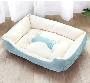 Bone Pet Bed Warm Pet Products For Small Medium Large Dog Soft Pet Bed For Dogs Washable House For Cat Puppy Cotton Kennel Mat