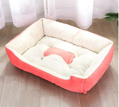 Bone Pet Bed Warm Pet Products For Small Medium Large Dog Soft Pet Bed For Dogs Washable House For Cat Puppy Cotton Kennel Mat