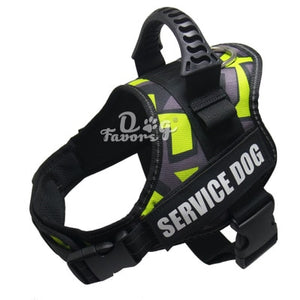 Pet Dog Harness Reflective Rope Nylon Handle Adjustable Anti-collision Vest Harness for Small Medium Large DogS Camouflage