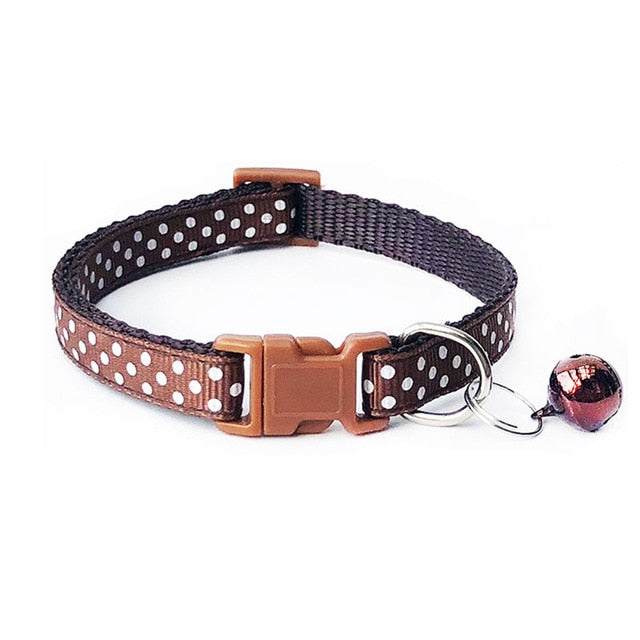 2019 Cat Dog Collar With Bell Camo Camouflage Printed Neck Strap Polyester Adjustable Puppy Animal Dog Leash Safety Dog Supplies