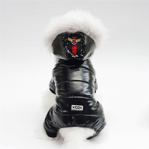 Waterproof Winter Pet Dog Clothes Warm Pet Plush Coat Jacket four leg Jumpsuit Puppy Clothes Small Dog Costume Apparel Outfit