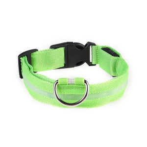 Luminous Dog Collar USB Charging LED Light Flashing Nylon Dog Leash For Puppy Small Medium Large Dog Walking Safe Pet Supplies