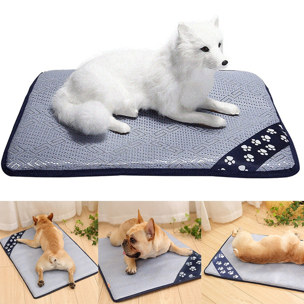 Summer Pet Cooling Mats Sleeping Blanket Ice Cushion Dog Cat Bed Cool Mattress For Small Medium Large Dog Pet S/M/L D30