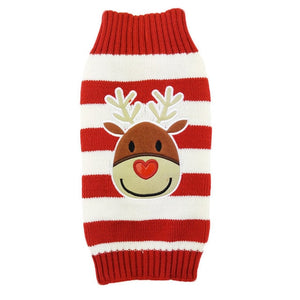 Dog Christmas Sweater Clothes Winter Warm Pet Puppy Coat Jacket Knitting Pullover Costumes Apparel For Small Medium Large Dogs