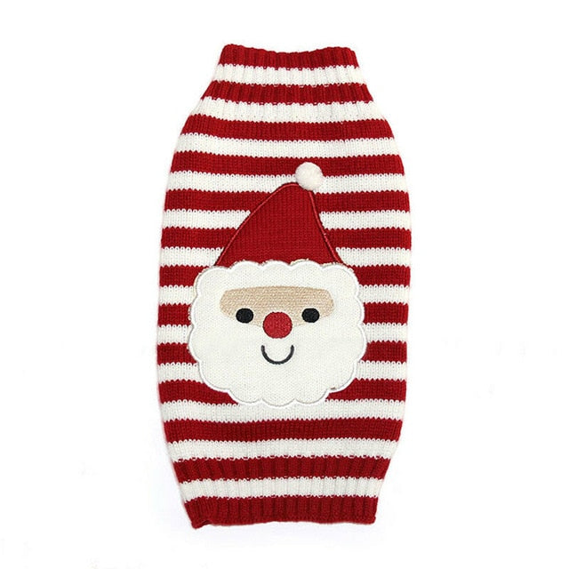 Dog Christmas Sweater Clothes Winter Warm Pet Puppy Coat Jacket Knitting Pullover Costumes Apparel For Small Medium Large Dogs