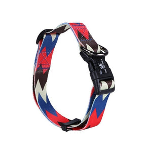 Multiple Styles Dog Collar Adjustable Colorful printing Pattern Designer Inspired flexible Pet Collar Leash Dog Supplies