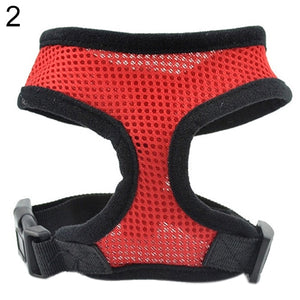 Pet Puppy Dog Control Harness Soft Mesh Vest Walk Collar Safety Leash Strap