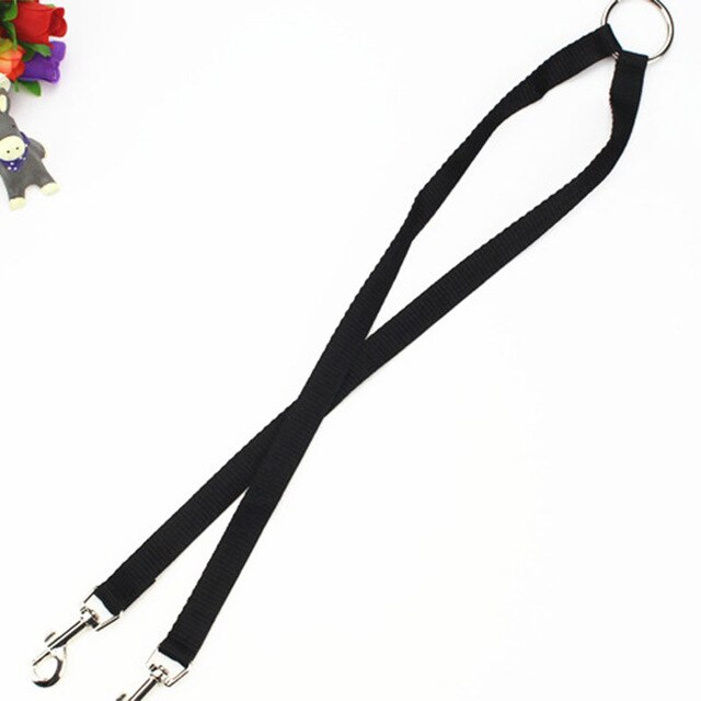 Durable Pet Double Head Leash Traction Rope For Two Dogs Walking Splitter