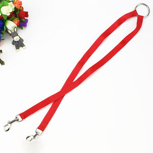 Durable Pet Double Head Leash Traction Rope For Two Dogs Walking Splitter