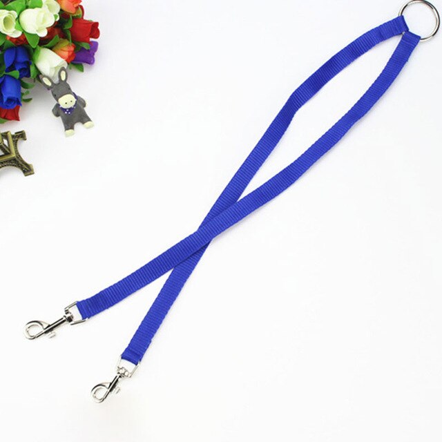 Durable Pet Double Head Leash Traction Rope For Two Dogs Walking Splitter