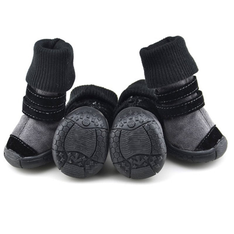 4PCS/SET Winter Pet Winter shoe Non-slip shoes Pet dog Teddy Pet Waterproof Warm Booties Boots