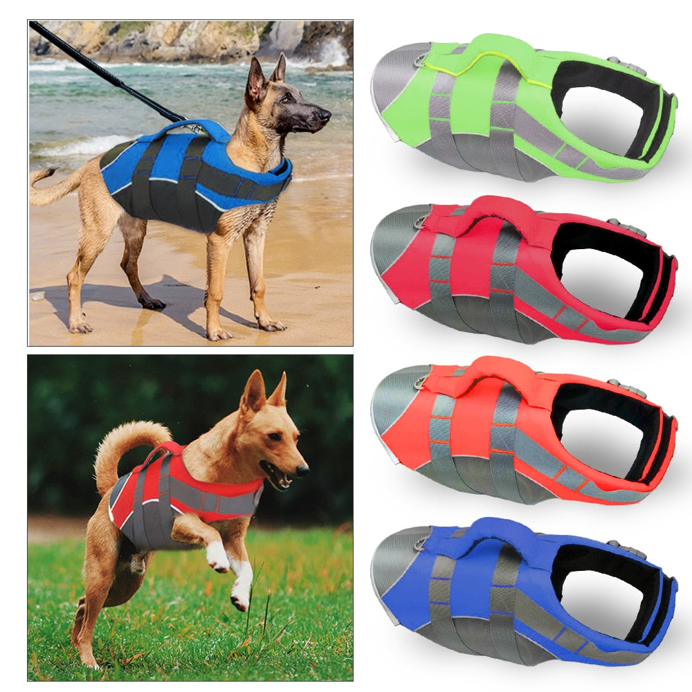 Pet Dog Life Jacket Safety Clothes Life Vest Collar  Saver Pet Dog Swimming Preserver Summer Swimwear