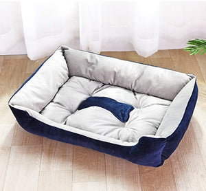 Bone Pet Bed Warm Pet Products For Small Medium Large Dog Soft Pet Bed For Dogs Washable House For Cat Puppy Cotton Kennel Mat