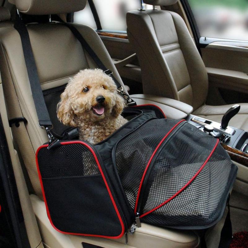 Expandable Pet Carrier Airline Approved Dog Car Seat For Small Dogs Cats Soft Sided Crate Portable Kennel Car Travel Bag Carrier