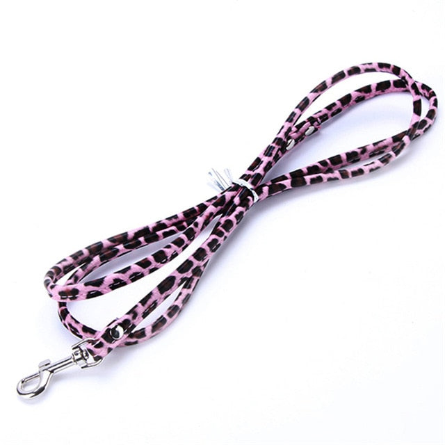 Pet Cat Puppy Dogs Leash Long Smooth PU Leather Leashes Solid Color Dog Walker Dog Girl Boy Leashes Pink Blue Red Black