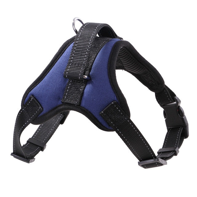 Nylon Dog Harness Vest Reflective Tape Breathable Mesh Pet Dogs Leash Harness Pet Products MYDING