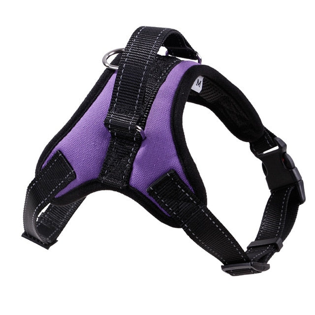 Nylon Dog Harness Vest Reflective Tape Breathable Mesh Pet Dogs Leash Harness Pet Products MYDING