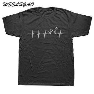 WEELSGAO New Men's Nice Cotton T Shirt Men Greyhound Dog T-shirts Men Short Sleeves Tee Shirt Tees