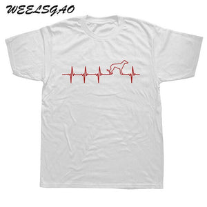 WEELSGAO New Men's Nice Cotton T Shirt Men Greyhound Dog T-shirts Men Short Sleeves Tee Shirt Tees