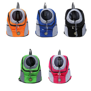 Venxuis Outdoor Pet Dog Carrier Bag Pet Dog Front Bag New Out Double Shoulder Portable Travel Backpack Mesh Backpack Head