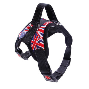 Medium and large dog harness vest Reflective tape yarn Breathable and comfortable mesh pet dog leash big dog harness E2S