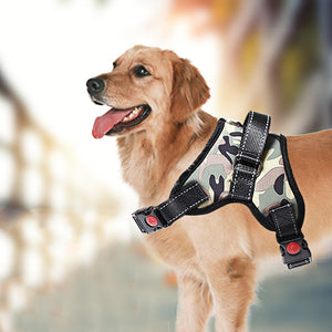 Pet Dog  No Pull Mesh Harness Soft Breathable Pet Walking Vest Walk Out Hand Strap Collar Easy Control Harness Safety Adjustable