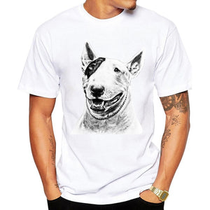 Bull Terrier Dog Pet Design Funny T Shirt for Men and Women Unisex Breathable Graphic Premium T-Shirt Men's Streewear