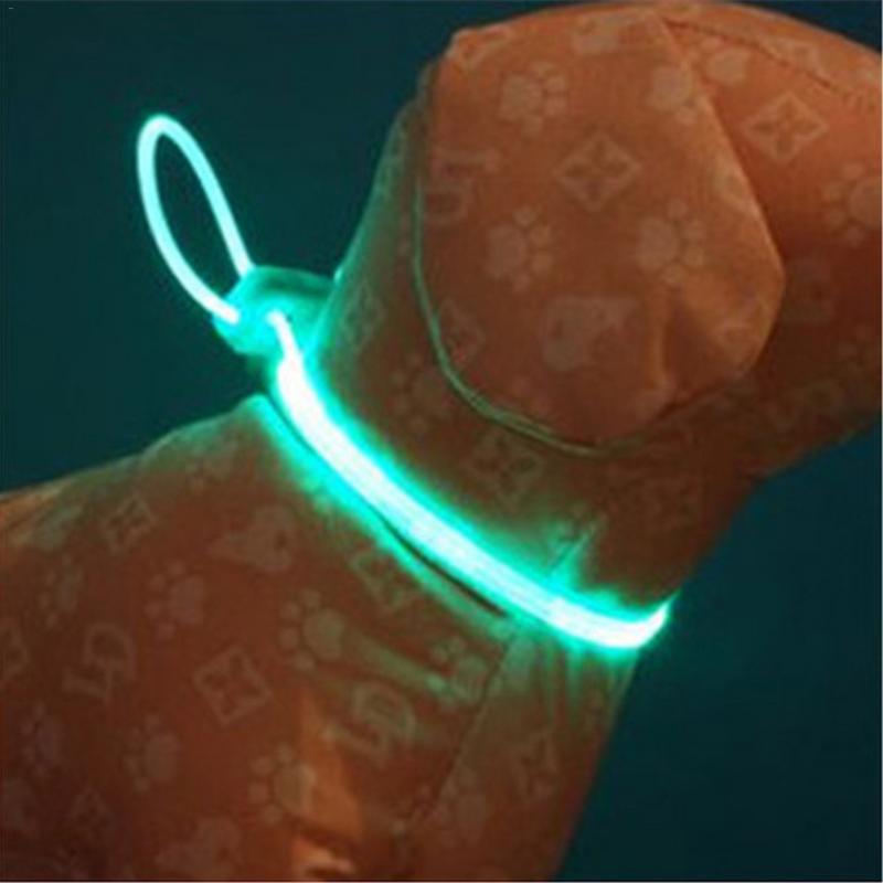 LED Pet Collar Luminous Adjustable Pet Safety Collars Water Resistant Flashing Light Dog Leash Necklace Collar Pet Dog Supplies