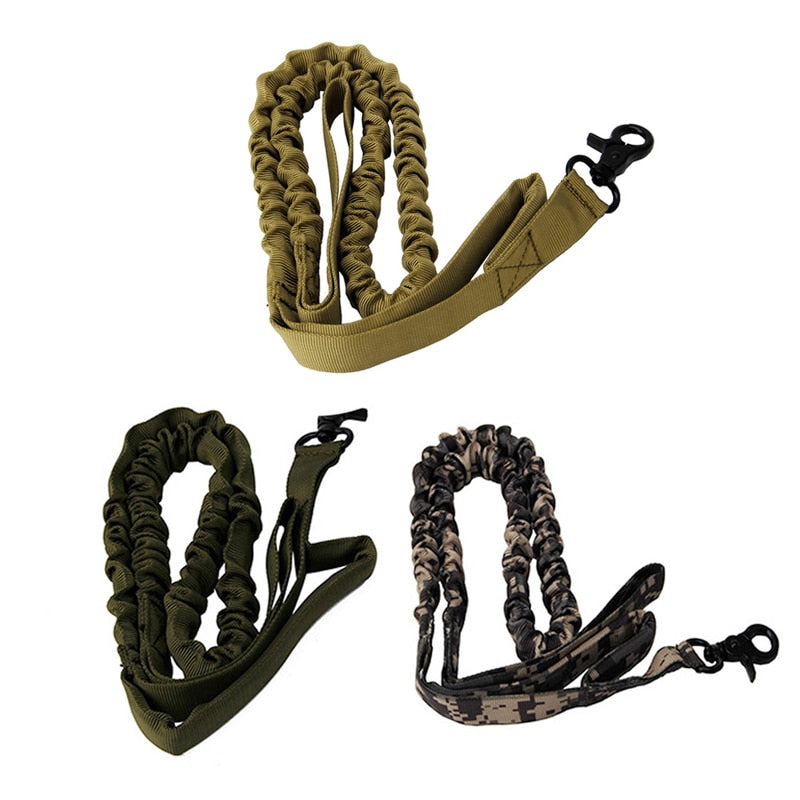 Nylon 1000D Tactical Military Police Dog Training Leash Elastic Pet Collars