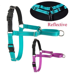 Adjustable Nylon dog Harness with Reflective No-Pull Harness Strees-free Walks with Your Pets Suiteble for Labrador