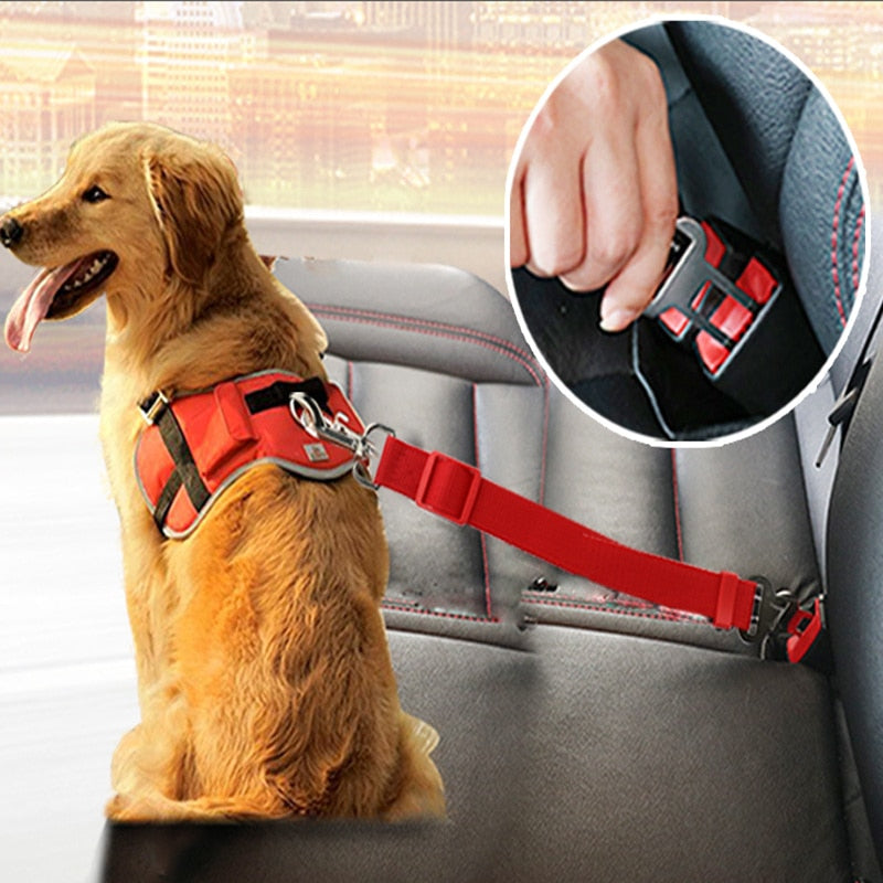 Dog Collars Leads Vehicle Car Dog Seat Belt Pet Dogs Car Seatbelt Harness Lead Clip Safety Lever Auto Traction Products 2019