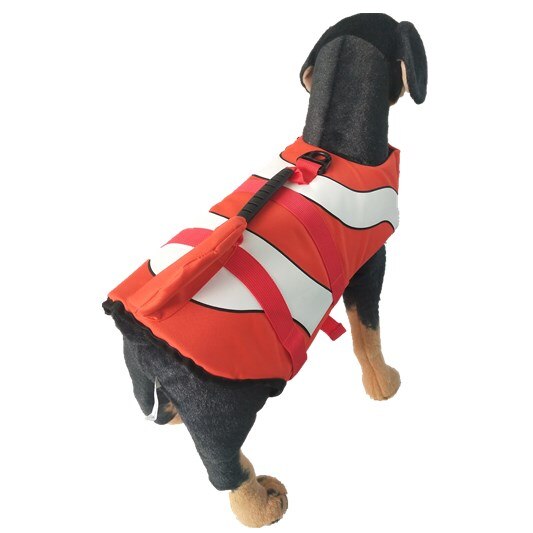 Summer Clothes Pet Dog Life Vest Jacket  Shark Golden Retriever Dog Swimwear Big Dog Safety Jacket Vest Swimsuit Preserver